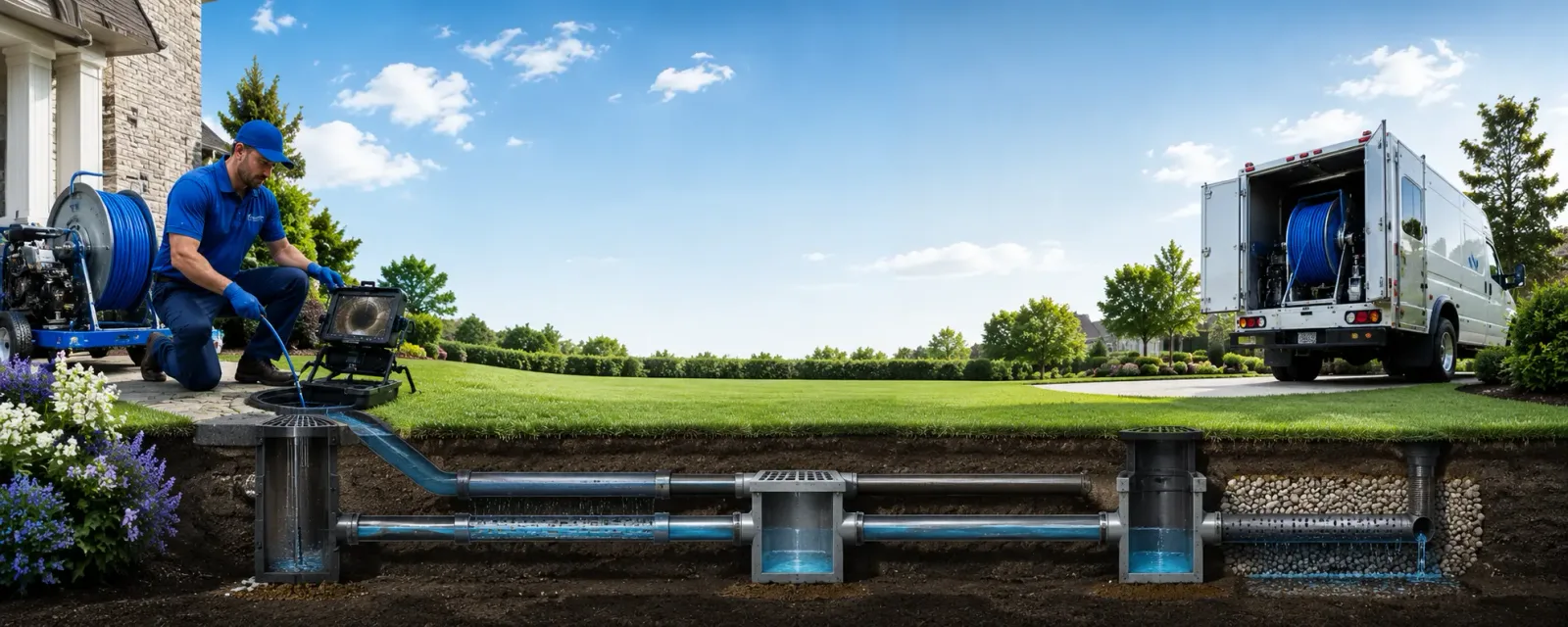 Outdoor drain cleaning information for Union, ME